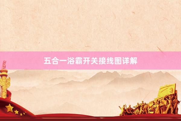 五合一浴霸开关接线图详解